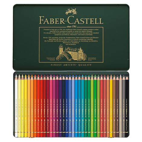 Kredki ołówkowe Faber-Castell Polychromos, 36 kolorów, opakowanie metalowe - 3